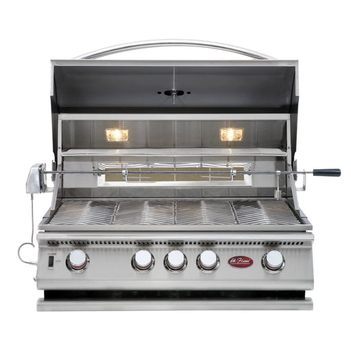 Cal Flame stainless steel grill on white background
