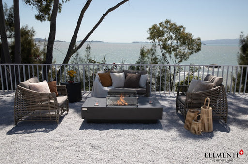 Elementi Plus Cannes Concrete Fire Table outdoor