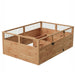 Outdoor Living Today Garden in a Box 8 x 5 cedar raised garden bed with wire mesh panels and divided planting sections