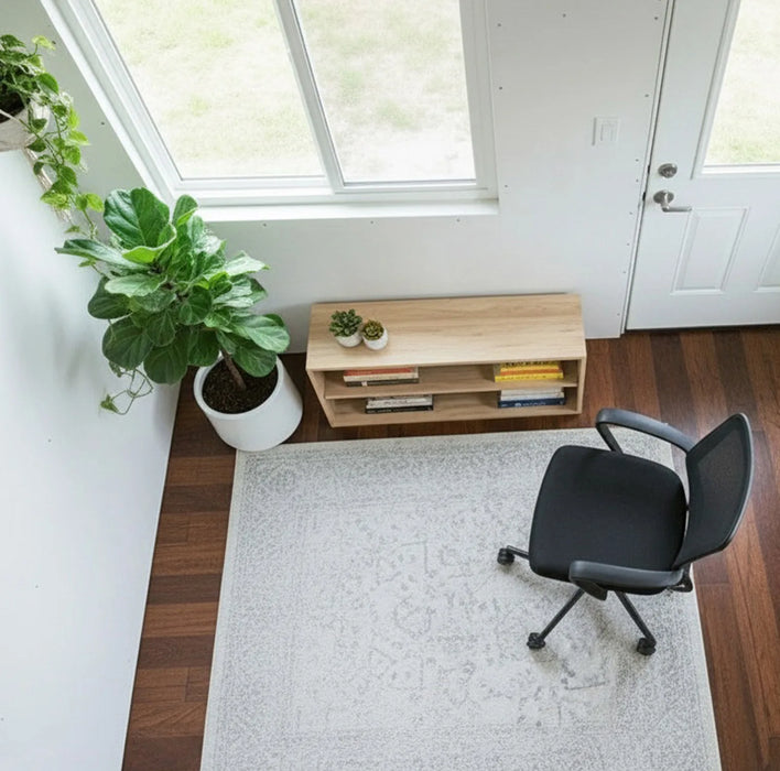 Saltbox Studio Shed 12x8 interior showing natural light from windows and minimalist office furniture