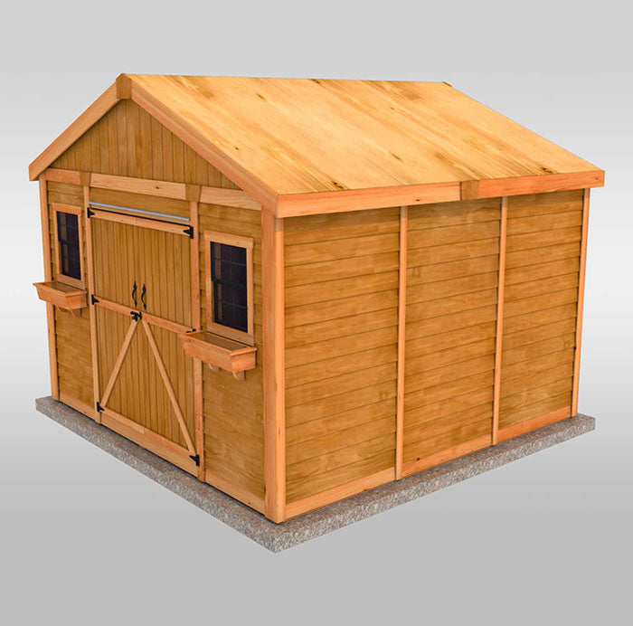 rendered image of Outdoor Living Today Space Master 12x12 with Plywood roof
