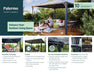 Palram Canopia Palermo garden gazebo feature overview highlighting Heat Block technology, durable aluminum frame, year round weather resistance, and outdoor living comfort.