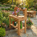 potting bench 4x2 western red cedar - right angle view