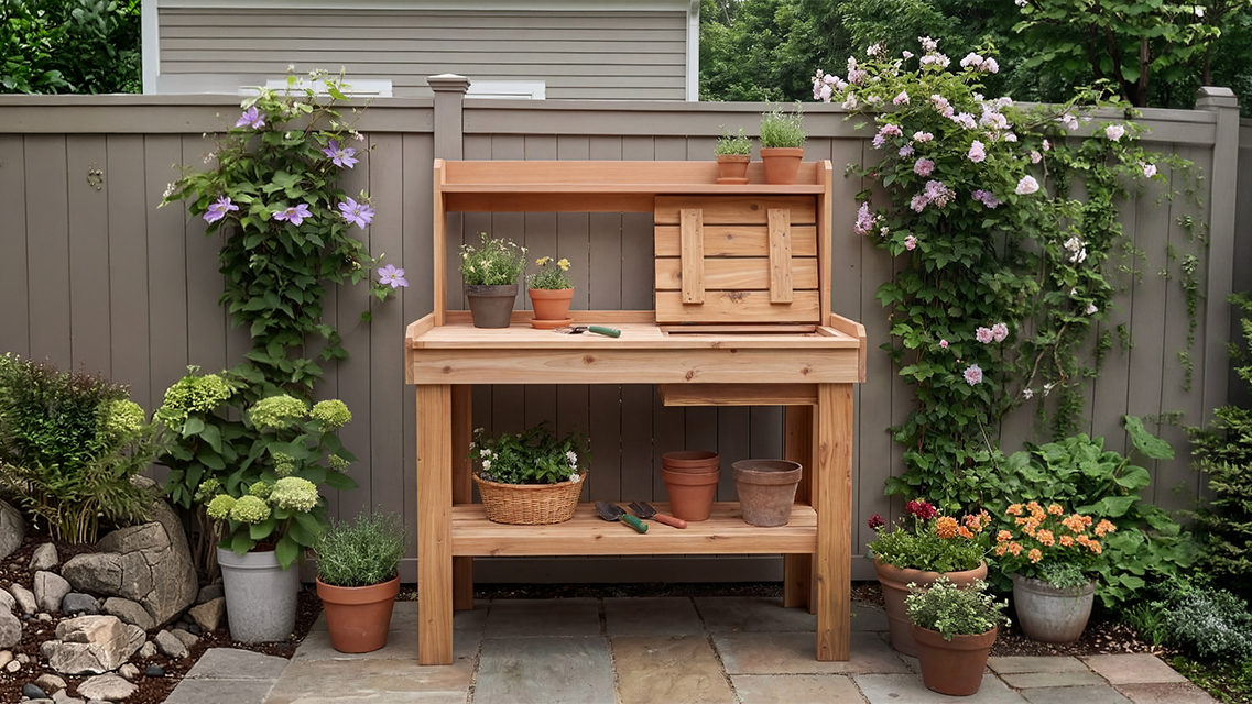 potting bench 4x2 extended configuration diagram