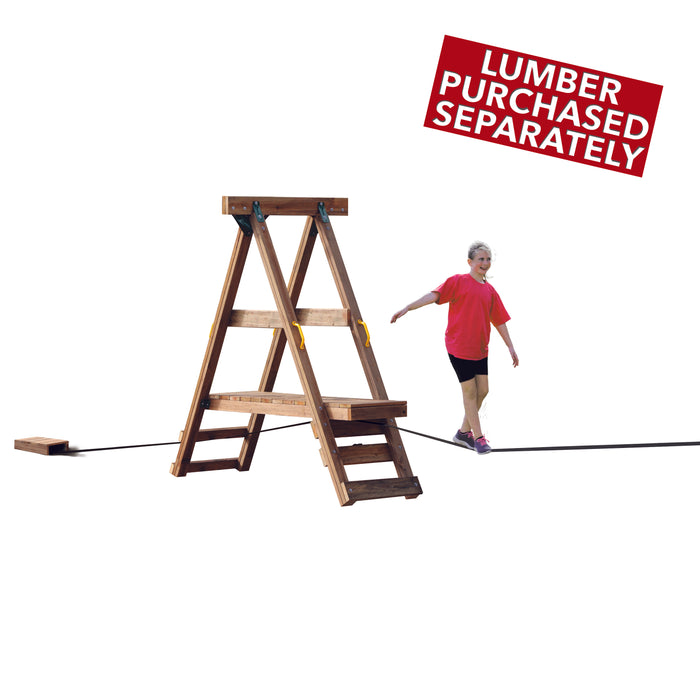 Playstar Ninja Power Platform with a balance line and a note indicating lumber sold separately.