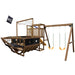 Playstar pirate ship playset with dual swings, yellow slide, and sailing deck design inspiring adventure and creative outdoor fun.