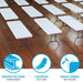 Multiple Lifetime 4 Pack 8-Foot Rectangle Folding Tables showing premium steel frame, lightweight build, and durable corners