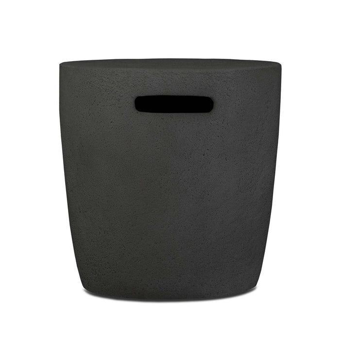 Riverside propane tank cover Shale 564-SHL side profile view