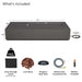 Real Flame Aegean 75 fire table weathered slate included accessories