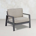 Real Flame Aegean outdoor chair with cushions lifestyle patio setting