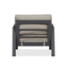 Real Flame Aegean patio chair back view weathered slate aluminum finish