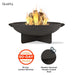 Real Flame Anson 958-GRY fire pit quality features heavy gauge steel build