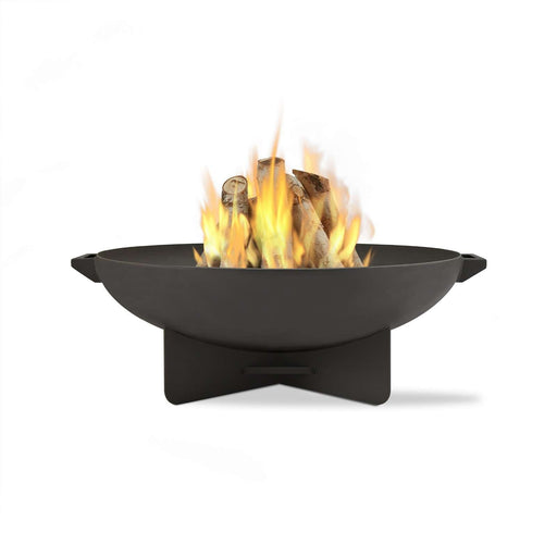 Real Flame Anson wood burning fire pit main product view gray powder coated steel