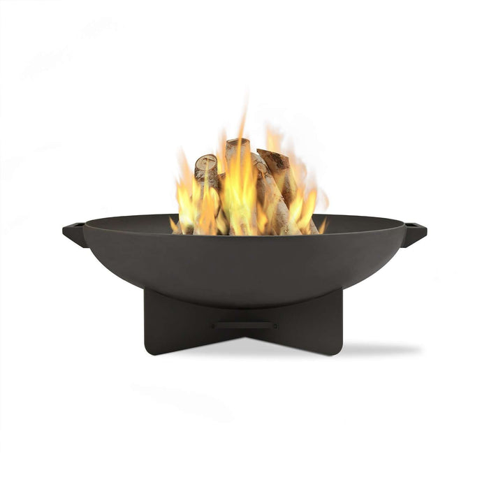 Real Flame Anson wood burning fire pit main product view gray powder coated steel