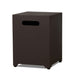 Real Flame propane tank cover dark bronze handle detail