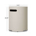 Real Flame round propane tank cover light sand dimensions diagram 15.75 diameter