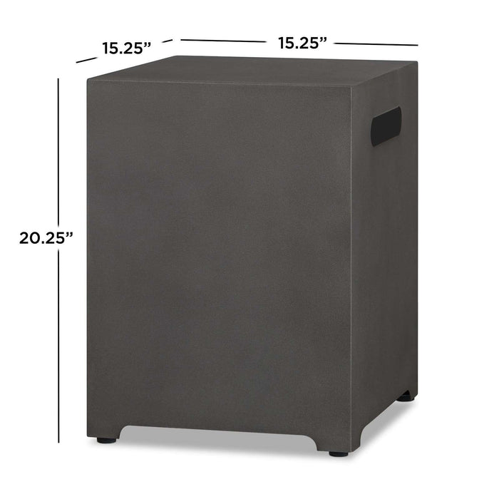 Real Flame T0025 propane tank cover weathered slate dimensions diagram