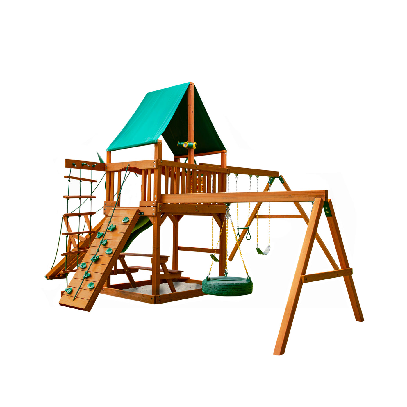 Gorilla Playsets Frontier Swing Set - Ultimate Backyard Adventure ...