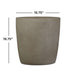 Riverside propane tank cover dimensions diagram 19.3 wide 19.5 tall