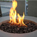 Modeno Roca Fire Table flaming rocks