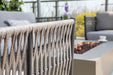 Rope weave detail of Elementi Milano Collection furniture.