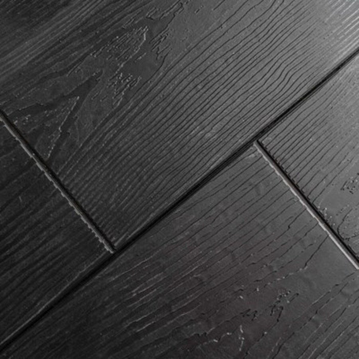 Close-up of the Rough Cut wood-grain texture on the Lifetime Modern Shed's wall panel.