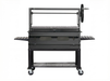 Sunterra Pro Series 60-inch Santa Maria grill with single grate, showing detailed view of the cart construction and finish.