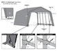 ShelterLogic Peak Style Garage installation instructions diagram