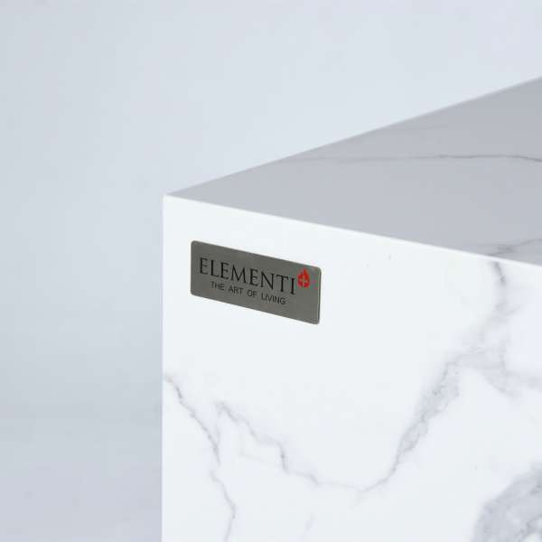 Elementi Plus Fire Table OFP121BW side logo