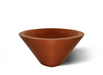 Slick Rock Classic Conical 30 in. cone-shaped concrete planter in terracotta red