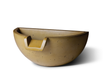 The Slick Rock Concrete Half Spill Water Bowl in a tan finish.