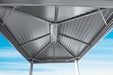 Close-up of Sojag BBQ Ventura Gazebo roof, showcasing double-layered, galvanized steel panels with powder coating.