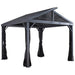 Sojag Sanibel II Gazebo 8x8 ft standalone view on a white background, showcasing the elegant structure and design