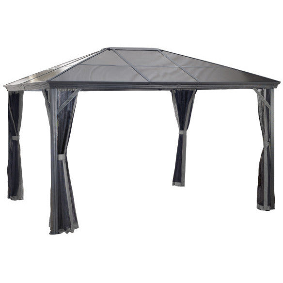 Sojag Sanibel 10 x 10 ft. Gazebo with Black Roof on White Background