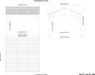  Technical blueprint of Sojag South Beach II gazebo dimensions, 12x12 ft, detailing the precise measurements for assembly and installation.