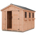Space Master 8x12 storage shed with metal roof by Outdoor Living Today