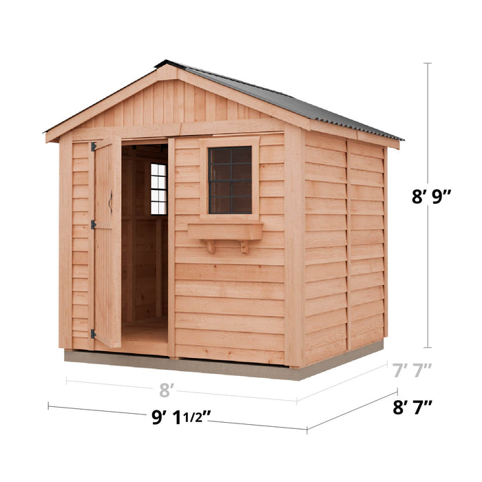 specs of 8x8 Gardener Shed