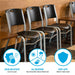 Lifetime 14 Pack Stacking Chair with stain resistant surface, rust resistant steel frame, and floor protecting foot caps