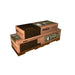 Lifetime 8x15 ft. storage shed shipping boxes stacked on a pallet.