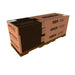 Lifetime 15x8 ft. storage shed shipping boxes stacked on a pallet.