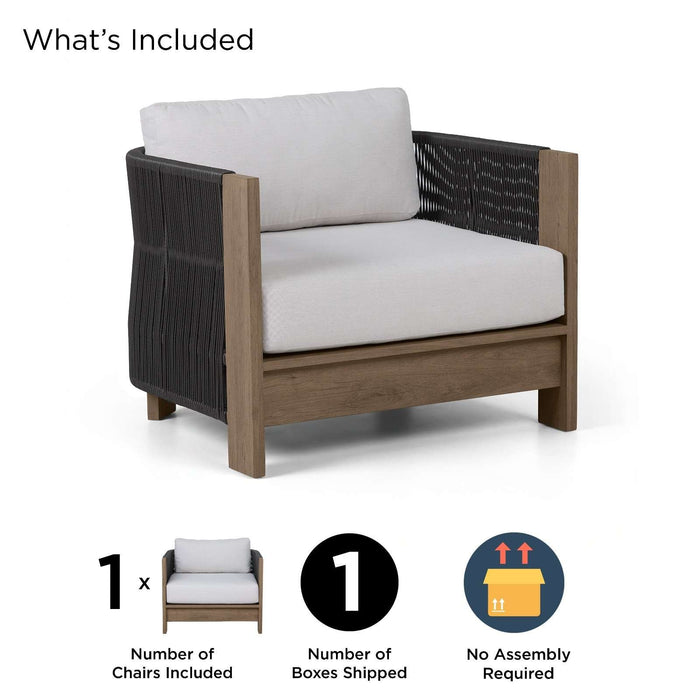 Stratton lounge chair included items seat cushion back cushion leveling feet hardware