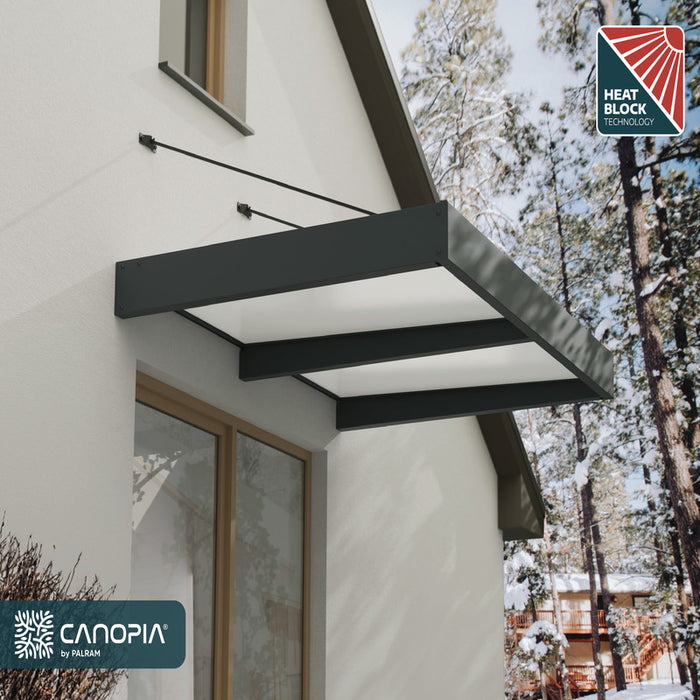 Stylish Canopia XL 2000 Awning installed, featuring heat block technology for enhanced comfort.