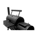 Side view of the Sunterra Outdoor BBQ Smoker 20" Yosemite Grill, showcasing its sturdy design, firebox, and large grilling area.
