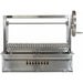 Close-up detail of the Sunterra Santa Maria 48 inch single stainless steel grill's construction and finish.
