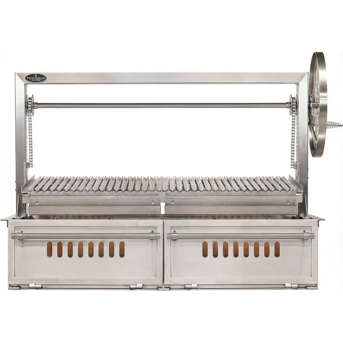 Sunterra Santa Maria 60 inch single stainless steel built-in grill shown from a straight-on outdoor kitchen view.