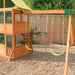 Swing details of the treasure cove outdoor playset