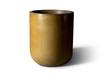 Slick Rock Concrete Bell Tall planter, 32 in. round cylinder in golden ochre stained concrete