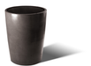 Slick Rock Classic T 35 in. tall cylinder concrete planter in dark charcoal
