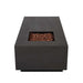 Vance C580LP fire table front view weathered slate outdoor patio