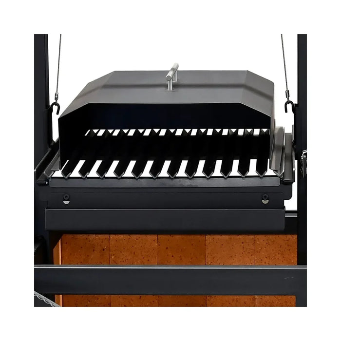 Sunterra Versa Lid steel cooking lid for outdoor smoking, baking, and grilling on your favorite grill or smoker.